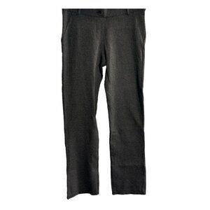 BETABRAND Women Pull On Stretch Straight Leg Pants Sz M Dark Gray Office 9-22